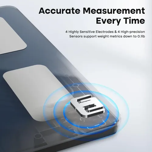 Báscula Digital De Baño Con Grasa Corporal, 500 Lbs, .ccc3