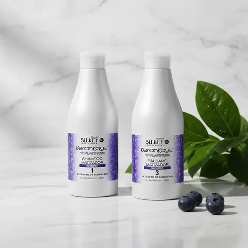 Shampoo Y Balsamo Matizador Kerankaye Silkey  Silver 350ml