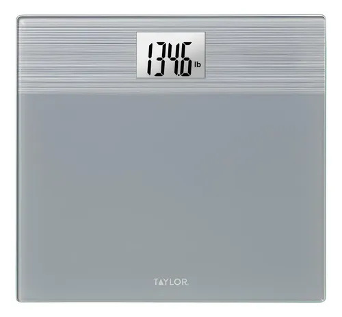 Báscula De Baño Taylor Digital Wide Platform 227 Kg Gris