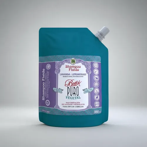 Shampoo Fluido Sachet Lavanda Lemongrass 380ml Boti-k