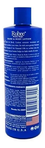 Loción Corporal Rubee 473 Ml Manteca De Cacao Con Vitamina E