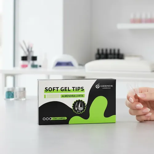 500 Tips Soft Gel Cherimoya Prelimados Fc Nails Insumos