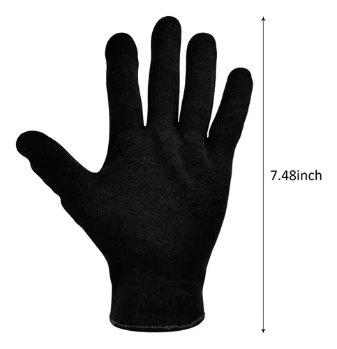 Guantes De Algodón Negros Hidratantes Para Manos Secas