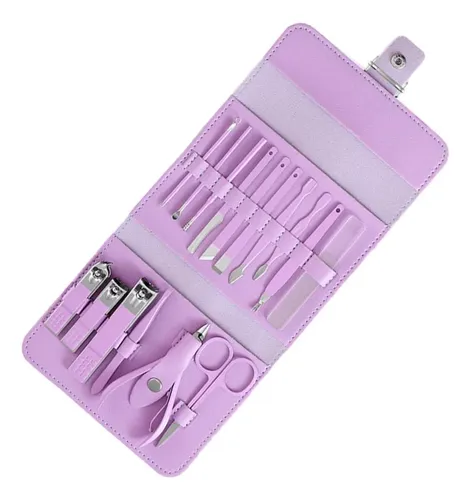W Juego De Cortaúñas De Manicura De 16 Piezas, Kit De