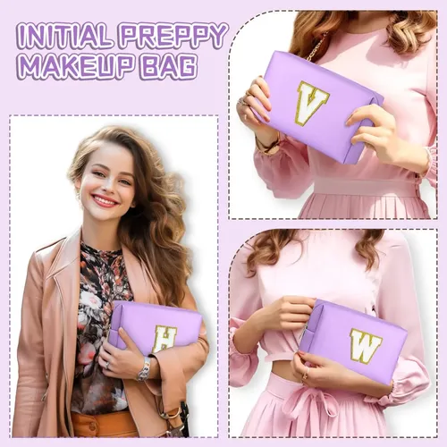 Bolsa De Cosméticos Topeast Initial Para Mujer, Impermeable,