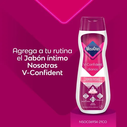 Jabón Íntimo Nosotras V-confident 200 Ml