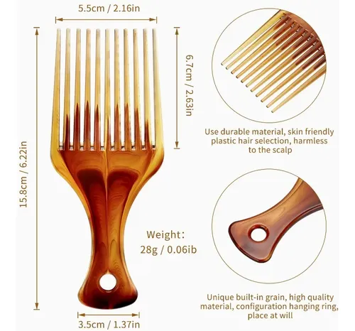 Cepillo Desenredante Para Cabello Y Plástico, Ancho Y Flexib