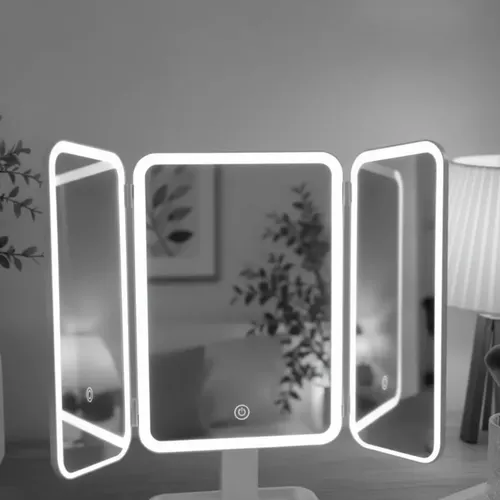 Espejo Maquillaje Lt Profesional Led Touch Luz Blanca Y Cál