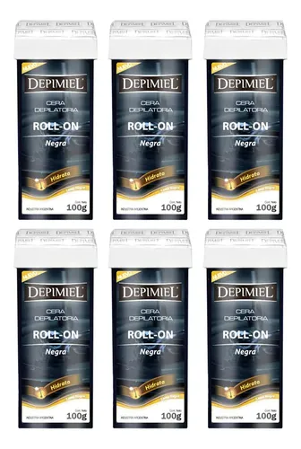 Cera Depilatoria Roll-on Negra X100 G Depimiel X6 U