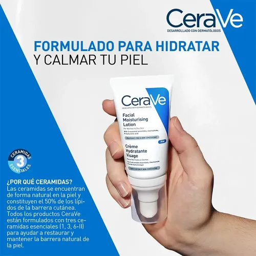 Cerave Loción Hidratante Para Rostro 52 Ml