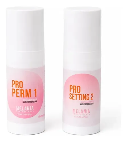 Kit Lifting De Pestañas, Paso 1 Y 2 Melania 10gr Airless