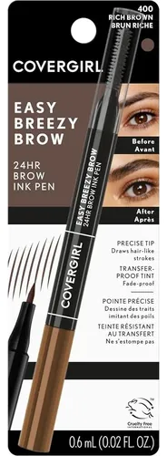 Lapiz Para Cejas Resistente Al Agua Covergirl 24hr, Doble