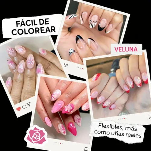 Tips De Uñas Acrílicas Profesionales Alta Calidad X240u Color Transparente Almendras Cortas