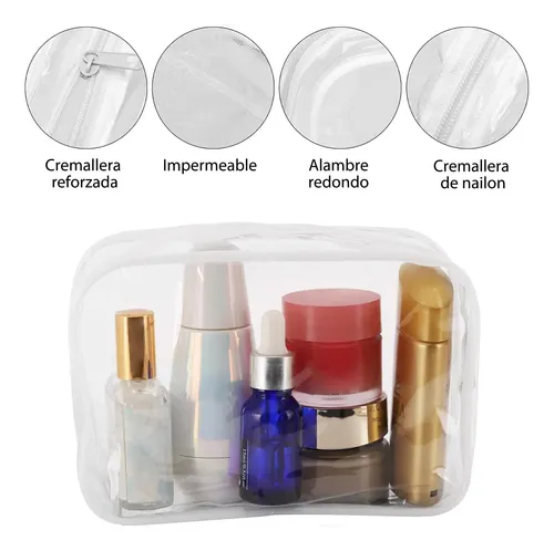 # 10pcs Neceser Transparente, Bolsa Para Artículos De Aseo