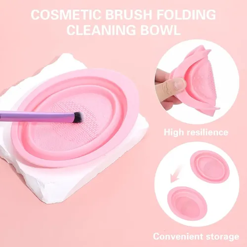 Juego De 70 Brochas Rosas Hghdbt, Kit De Maquillaje Completo