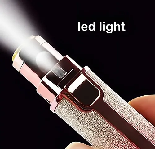 Depiladora Eléctrica 2 En 1 Para Cejas, Nariz Y Axilas, Color Rosa