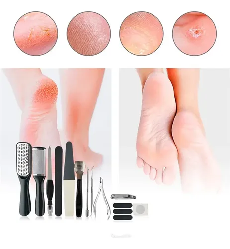 Kit uñas pies cuticulas x15 instrumentos podologia pedicuria