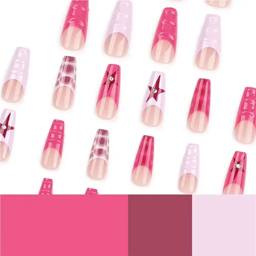 Uñas Decoradas En Rojo Francés En 3d
