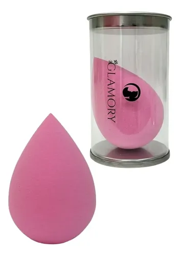 Beauty Sponge Aplicadora De Maquillaje Base Polvo Glamory Color Rosa Tamaño De La Esponja Mediana
