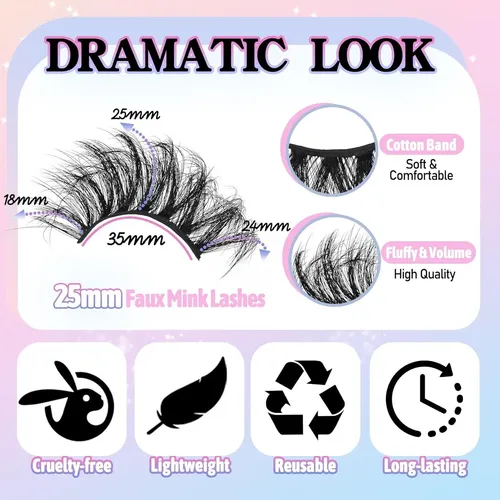 Pestañas Postizas 3d Losha Fluffy Lashes-04