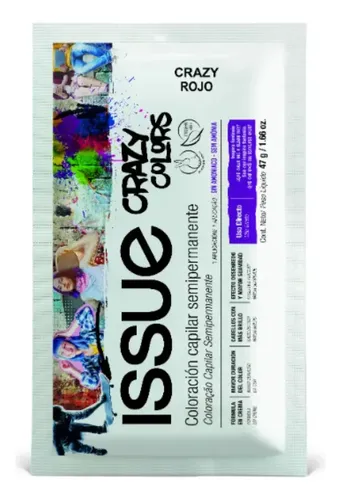 Tintura Fantasía Issue Crazy Colors Rojo X 1 Sobre | Sachet
