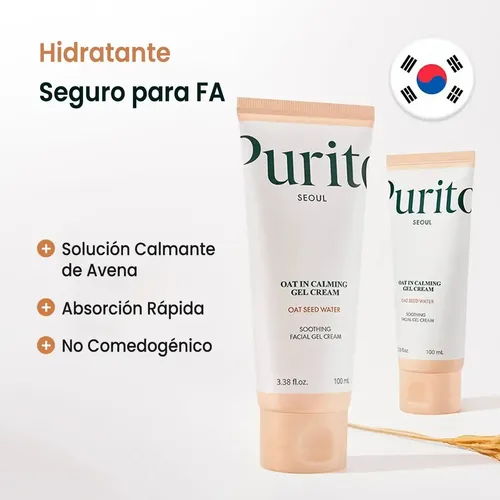 Crema En Gel Calmante Avena, 100 Ml, Crema Hidratante Facial