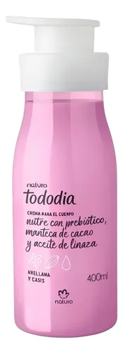 Crema Natura Todo Dia Para El Cuerpo 400 Ml Avellana Y Casis