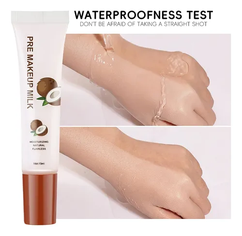 Prebase Facial Hidratante Con Leche De Coco Antes Del Maquil
