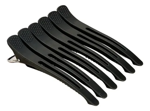 6 Clips De Pelo Alligator Para Secar Cabello