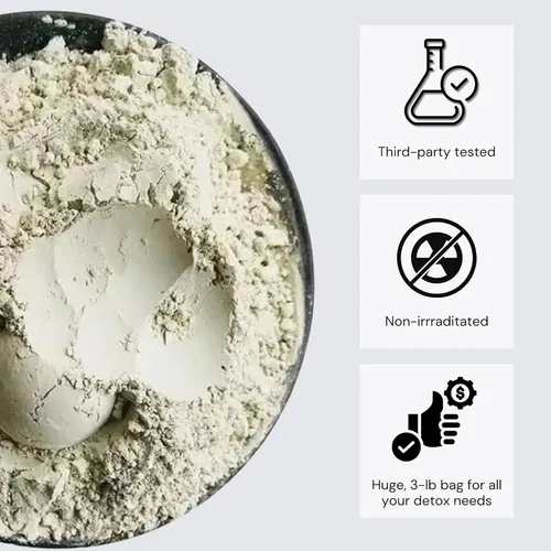 Arcilla Bentonita Sanadora Schizandu 1.36 Kg Vegana Detox