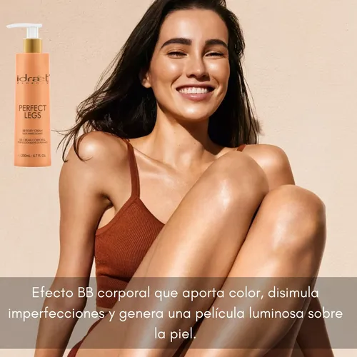 Piernas Perfectas Idraet Bb Cream Hidrata Efecto Glow 200g