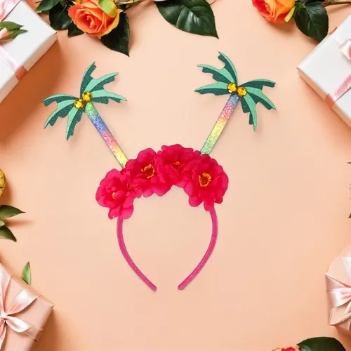 5 Piezas De Aros Hawaianos For El Pelo, Diadema Decorativa