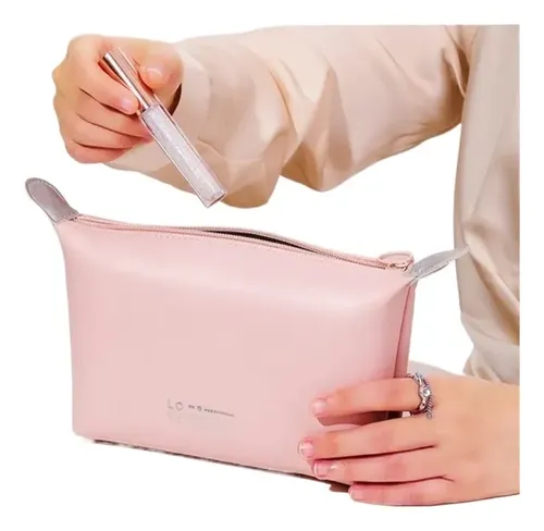 T**x Bolso De Maquillaje De Cuero Suave, Bolso Mini Dx **