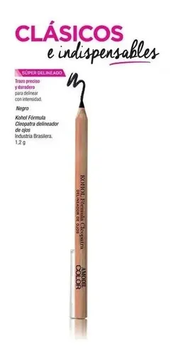 Amodil Kohol Fórmula Cleopatra Delineador De Ojos Negro 1,2g