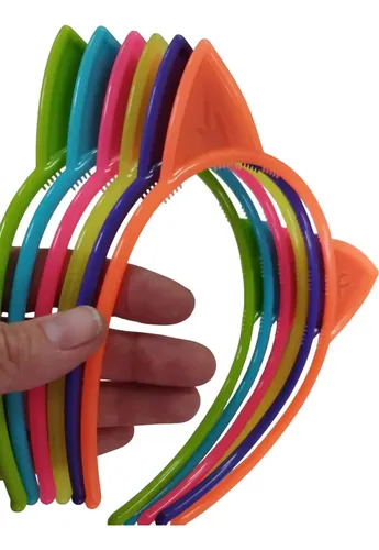 Vincha Infantil Nena Orejas Colores Accesorios Pelo X 6 Unid
