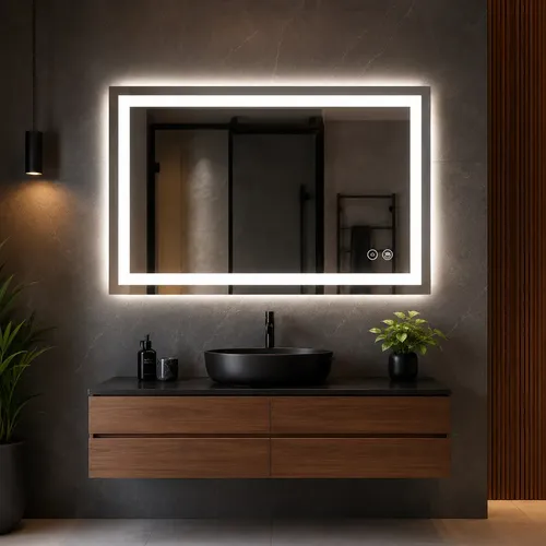 Espejo Reversible Tactil Horizontal 60×80 Led Desempañador