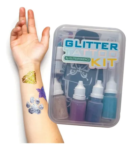 Kit Glitter Gliter Bar Tattoo Glitter Temporal Makeup