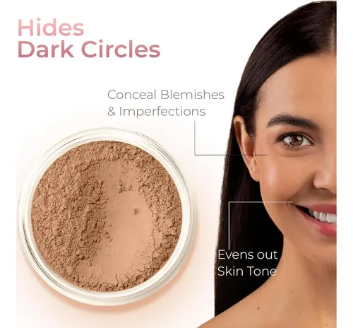 Corrector Oscuro Mineral Spf 20 Con Brocha Difuminar