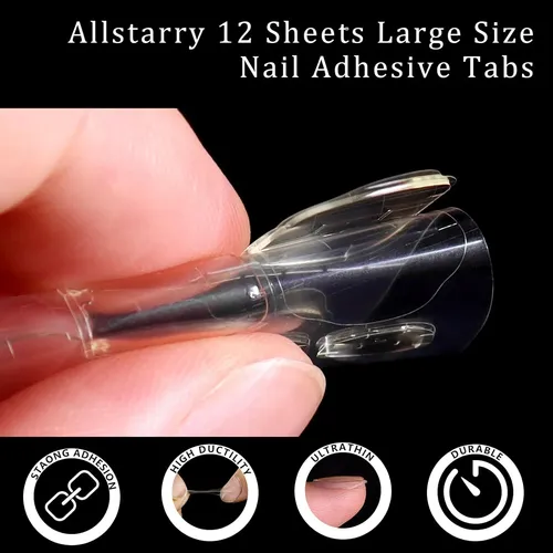 30 Piezas De Adhesivo Transparente Removible Para Uñas Posti