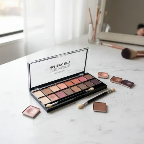 Paleta De Sombras 16 Tonos Satinados Y Matte