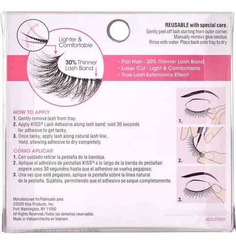 Pestañas Postizas Kiss Luxtensions Cashmere 14mm