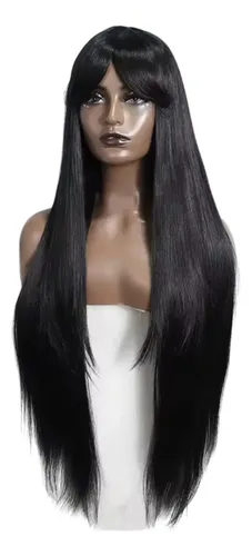 Peluca Hisan Tendencia Negra Bellisima Lacio Perfecto