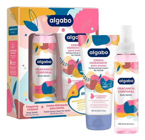 Set Algabo Crema para Manos y Body Splash Hidratante Corporal