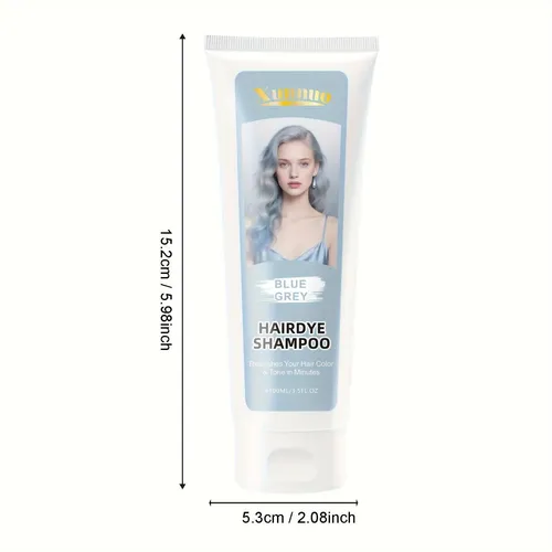 Shampoo Tinte Gris Azul: Fija Y Neutraliza, Moda Duradero