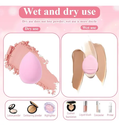Juego De 70 Brochas Rosas Hghdbt, Kit De Maquillaje Completo