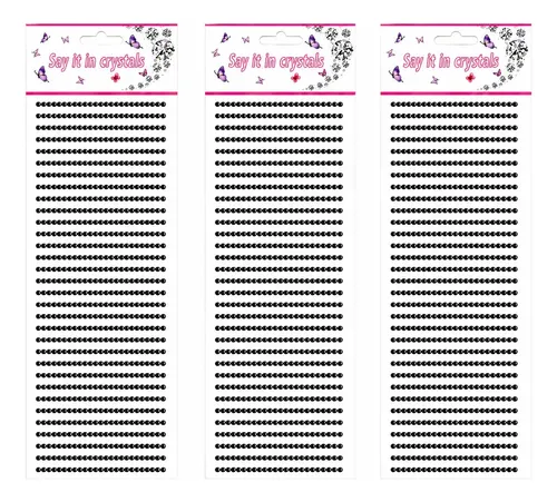 Strass Gemas Autoadhesivas Rostro/cuerpo 3mm X15 Unid