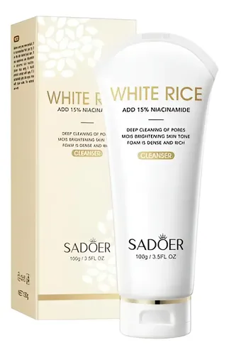 Limpiador Facial 15% Niacinamida Arroz Reduce Poros Sadoer