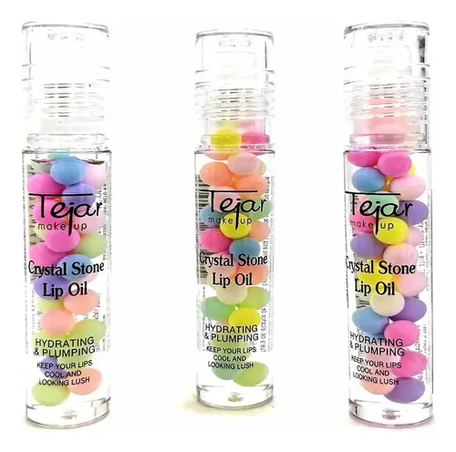 Brillo Labial Lip Oil Roll On Tejar Crystal Stone 3 Unidades