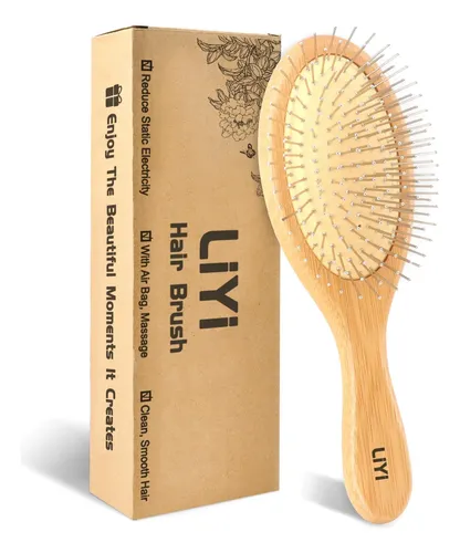 Cepillo De Pelo Liyi Bamboo Para El Crecimiento Del Cabello