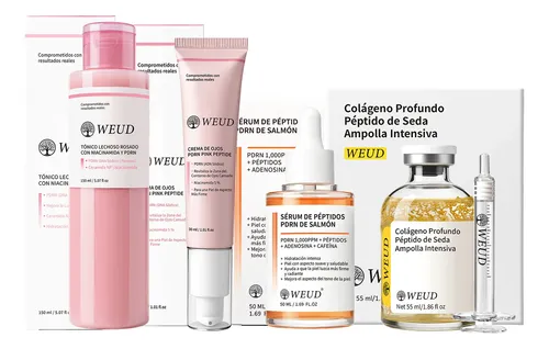 Kit Facial Coreano Firmeza Luminosidad Colágeno Pdrn Weud